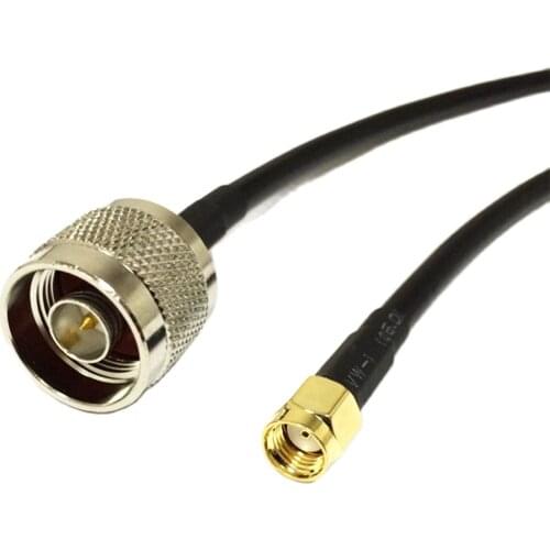 Wifi Antenna Extension Cable RP SMA Male plug To N Type Male pigtail adapter RG58 100cm/150cm/200cm