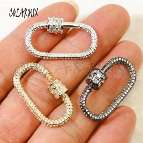 5pcs rectangle hook clasp jewelry finding buckle accessories jewels for jewelry making crystal clasp for necklace 5975