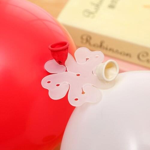 ZOCDOU 5 Pieces Balloon Clip Air Balloon Fixed Decorate Hugh Number Letter Hydrogen Airballoon Heal Clamp Folder Birthday Party