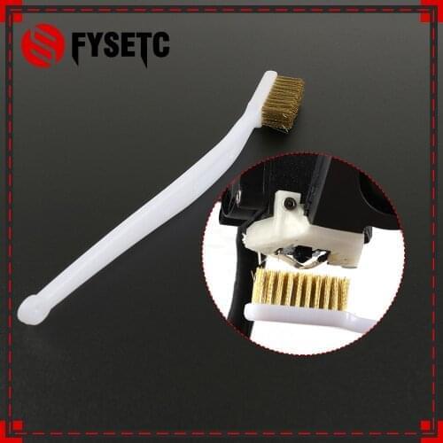 Copper Wire Toothbrush Copper Brush Handle 3D printer nozzle cleaning Hot bed cleaning 3D print cleaning