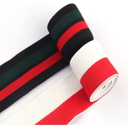 1.5''(38mm) Colorful Stripe Webbing Ribbon Garment Pattern Webbing for Purse Dog Collar Strap Bag Handles Sewing Craft Supplies