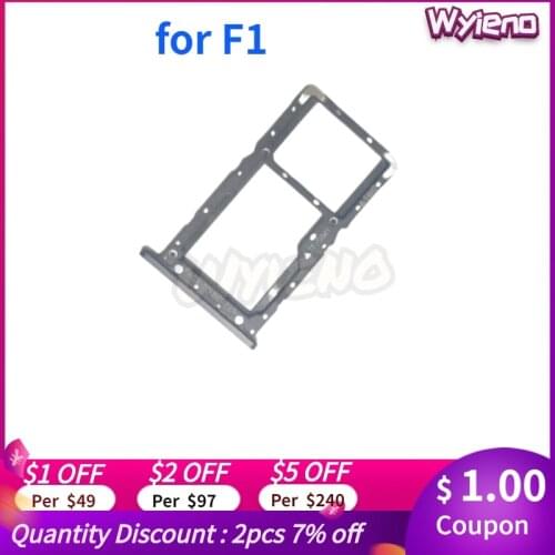 10Pcs/Lot For Xiaomi Pocophone F1 SIM Card Tray Holder Slot Repair Parts SD Tray Adapter Socket + Tracking