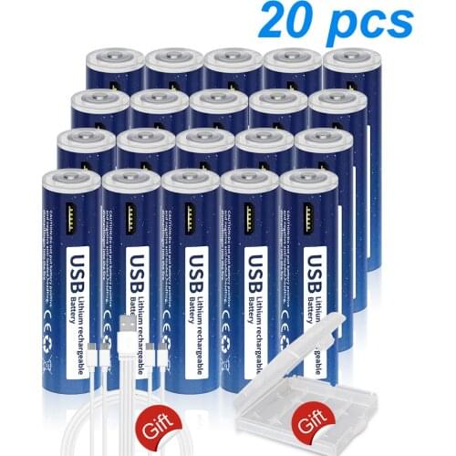 PALO 1.5V AAA USB Rechargeable Battery 1110mWh Li-ion AAA Battery 1.5V USB Battery AAA for Remote Control Mouse Electric Toy