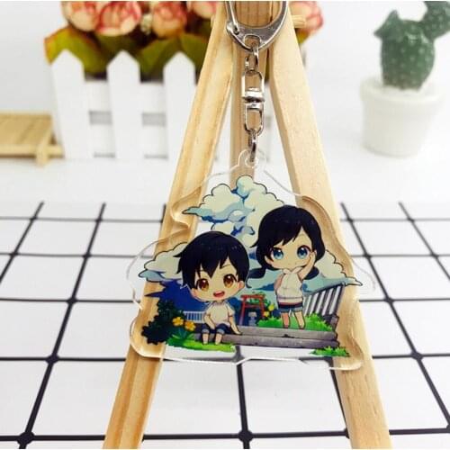 Tenki no Ko Weathering with you Amano Hina Anime Acrylic Figure keychain Keyring Decoration Collection Model Toy Cosplay