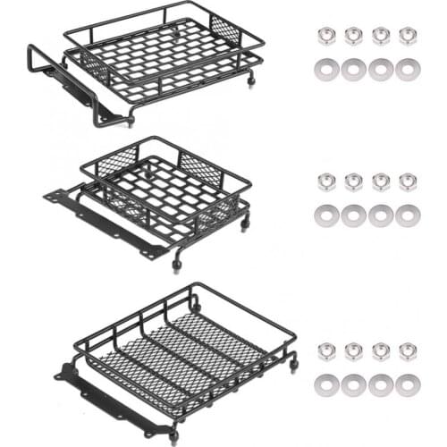 L/M/S Size Steel Luggage Tray Roof Rack Upgrade Accessory Parts for Tamiya CC01/CR01/D90/SCX10 1/8 1/10 RC Crawler Climbing Car