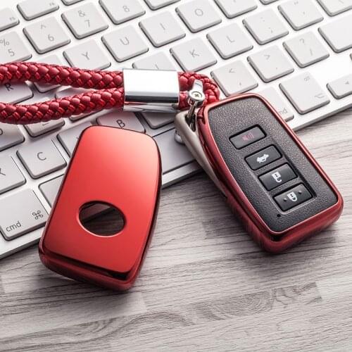 TPU Car Key Case Cover For Lexus ES350 IS 250 ES 250 RX350 LX570 GX460 GX470 NX 300 IS300H IS200 ES300H GS450H IS350 Key Ring
