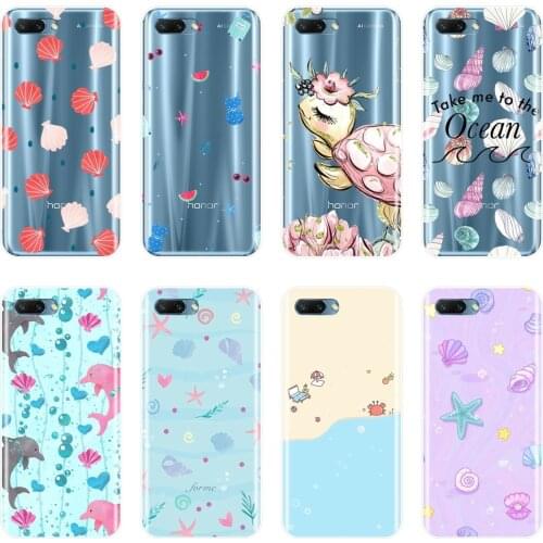 Phone Case For Huawei Honor 7 7S 7X 7A 7C Pro 8X MAX 10 9 8 Silicone Soft Turtle Ocean Back Cover For Huawei Honor 7 8 9 10 Lite