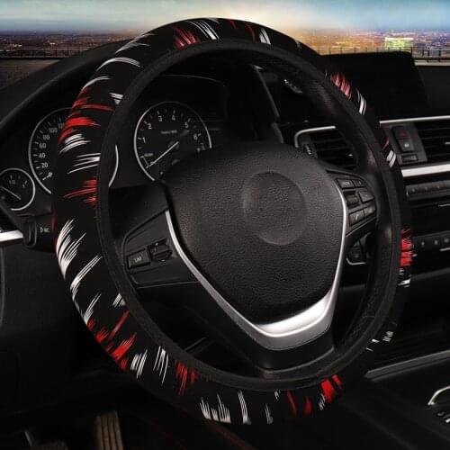 Fashion Car Steering Wheel Cover Soft Skidproof Elastic Universal Steering Cover Car-styling for 37-40cm Car Accessories
