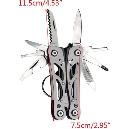 Outdoor Camping Survival Tools Multitool Pliers Versatile Repair Folding Screwdriver Military Stainless Steel EDC