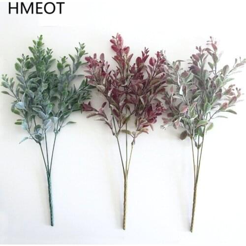 Nordic Artificial Eucalyptus Leaves Potted Green Plants Grass Fake Flower Home Decoration Wedding Flower Arrangement Photo Props