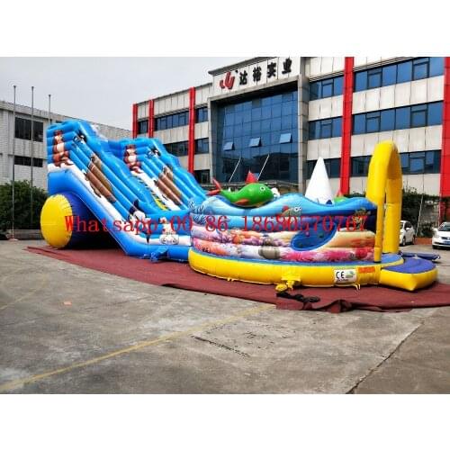 China Guangzhou) Factory direct inflatable slide / castle / trampoline / pool slide YLY-W57