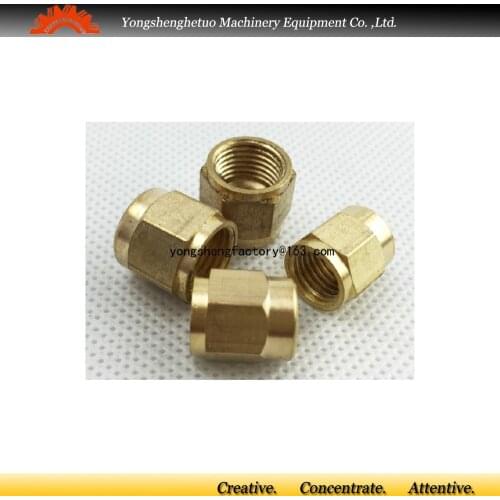 Compression nut M8*1 brass PN-4 for 4mm outer dia lubrication oil tube