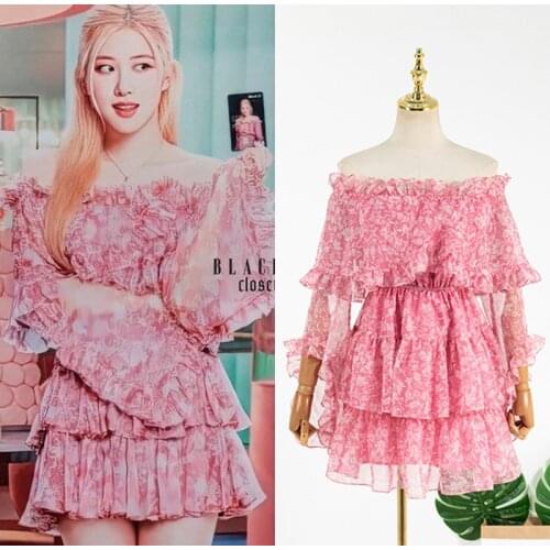 KPOP TWICE IU ROSE Fashion Summer Streetwear Women Waist Dress Strapless Mini Sexy Dress Lady Party Temperament Backless Dresses