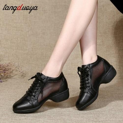 Yoga shoes women mesh breathable comfortable sneakers women latin dance shoes ballroom jazz dancing shoes for women latino