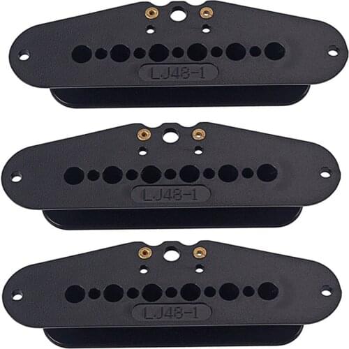 MagiDeal 3 Pieces Electric Guitar Robbin Electric Transducer Black