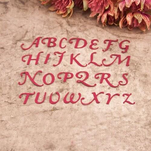 Capital Letter DIY Metal Embossing Cutting Tool Mould Carbon Steel Paper-cut Card Template Capital Letter Metal Cutting Dies