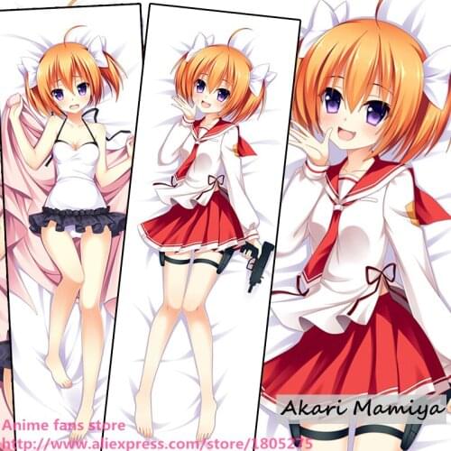 Cute Japanese Anime Aria the Scarlet Ammo AA Akari Mamiya Loli Pillowcase Pillow Case Cover decorative Hugging Body Bedding