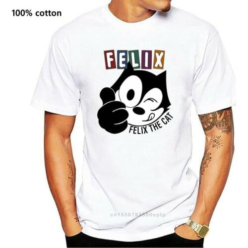 Men Classic Well Done Felix Cat Grey Mens Casual T Shirts