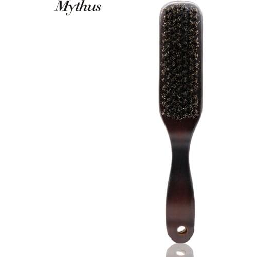 Mythus Wood Handle Boar Bristle Hairdressing Brush Men Shaving Comb Mustache Cleaning Brushes Facial Bath Brush Kit