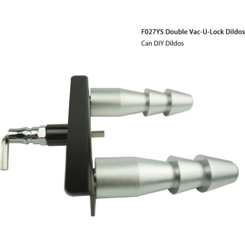 FREDORCHMetal Sex Machine Double Vac-u-Lock Dildos Holder Attachment Distance Adjustable Adult Sex Products Accessory