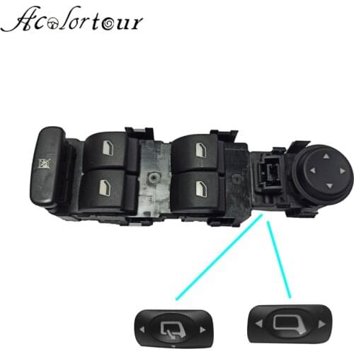 For Citroen C4 2006 2014 Automatic Rear View Mirror Folding Control Switch Car ABS Rearview Mirror Adjustment Button Accessories