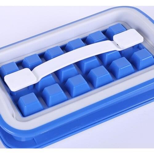 Folding Ice Tray, Household-made Curling Storage Box, Ice Cube Mold, Food Grade 36-cell Ice Cube Storage Box