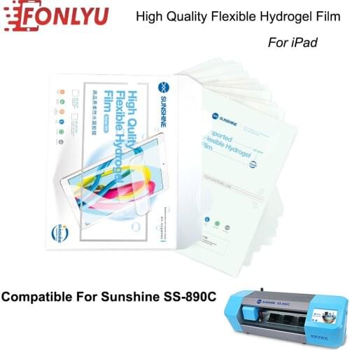 20pcs/lot Sunshine SS-057P 14inch HD Tablet Hydrogel Rear Front Film for iPadCustom Intelligent Cutting Protective Adhesive