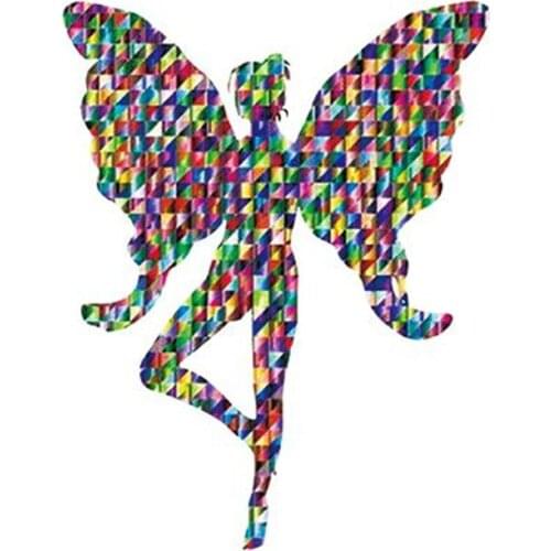 Clothing Patches Butterfly Fairy Pattern Iron On Patches Thermal Transfer Printing Fashion Stickers for Clothes Style Decoration