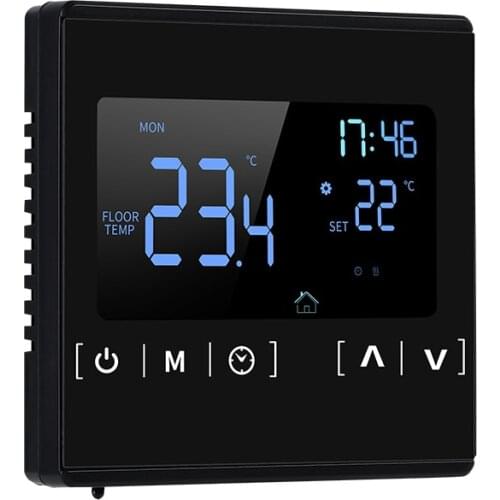 Touch Screen Warm Floor Heating Room Thermostat AC85-240V WiFi Temperature Controller Electric Floor Heating Temperature Control