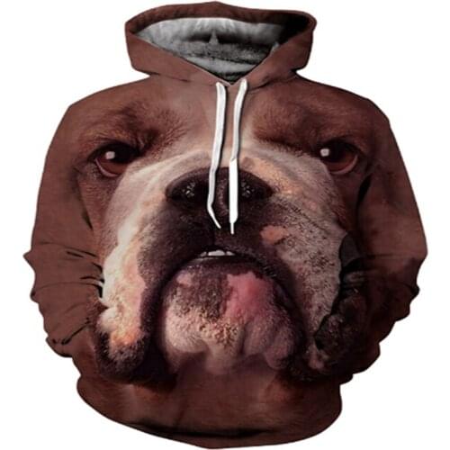 3D Printing Dog Hoodie Sweatshirt Fashion Harajuku Streetwear Pullover Mens Oversized Streetwear Top