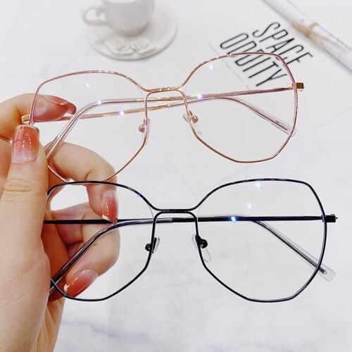 Vintage Glasses Women Men Round Clear Glasses Optical Eyeglasses Frame Transparent Lens Spectacle Frame Unisex Anti Blue Light