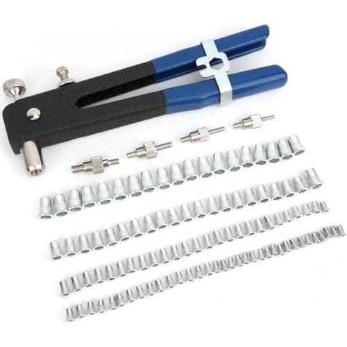 106pcs Blind Hand Rivet Nuts Threaded Insert Rivet Tool Riveter Gun with Rivnut Nutsert Riveting Kit M3 / M4 / M5 / M6 / M7 / M8