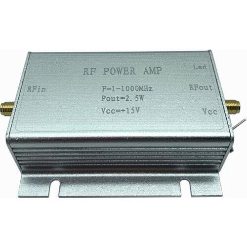 1-1000MHz 2.5W HF VHF UHF FM Transmitter RF Power Amplifier Practical AMP for Ham Radio