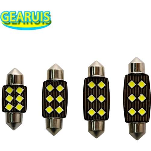 10pcs C5W Canbus Non polar Festoon 31mm 36mm 39mm 41mm LED Bulb 3030 6 SMD 0.15A Error Free Auto Interior Reading Dome Lamp 12V