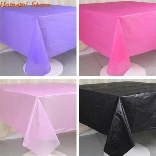 137*183cm Disposable Table Cloth Plastic Dot Tablecloth Kids Table Cloth Adult Birthday Party Decoration Cloth Wedding