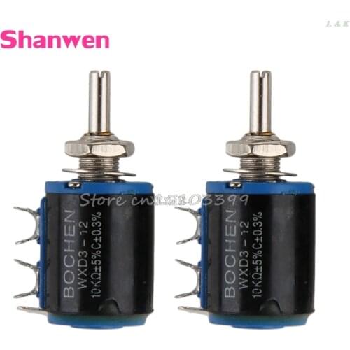 2Pcs WXD3-12 10K Precision Multi Shift Potentiometer M12 dropship