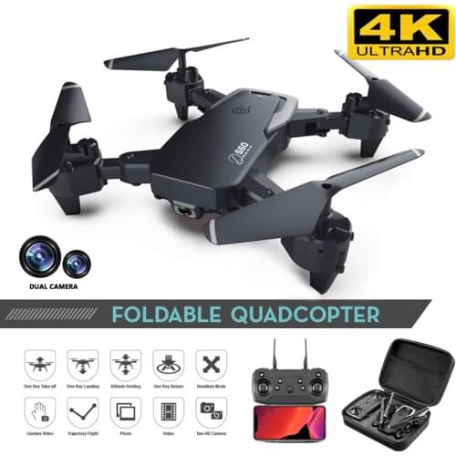 2020 NEW Drone 4k HD Wide Angle Camera 1080P WiFi fpv Drone Dual Camera Quadcopter Height Keep Drone Camera Dron Helicopter Toy