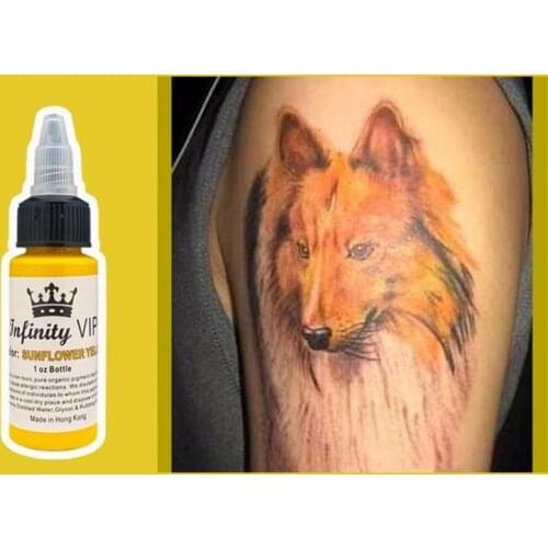 30ML/Bottle Professional Tattoo Pigment Inks Safe Half Permanent Tattoo Paints Supplies for Body Beauty Tattoo Art