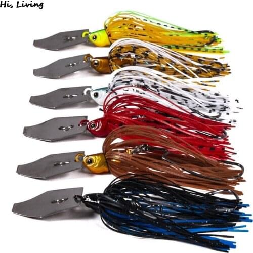 6pcs Sequined Beard Guy fishing bait spinner bait weedless lure wobbler Chatter bait Rotating Fish-shaped Anti-Hanging Bottom