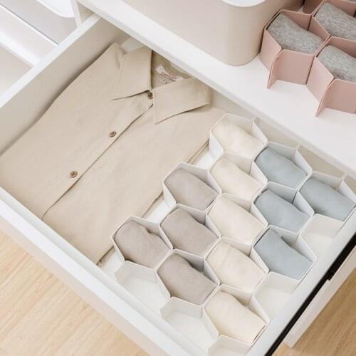 8PCS Plastic Underwear Storage Box Closet Organizers For Socks Bra Plastic Container Makeup Organizer Closet Organizers Box