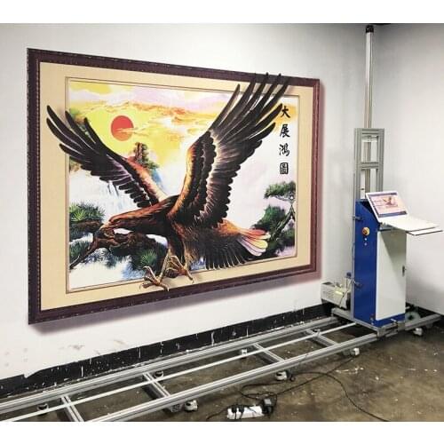 Automatic Direct to Wall 3D Vertical Printer Tile Glass Wood Brick Inkjet Painting Machine