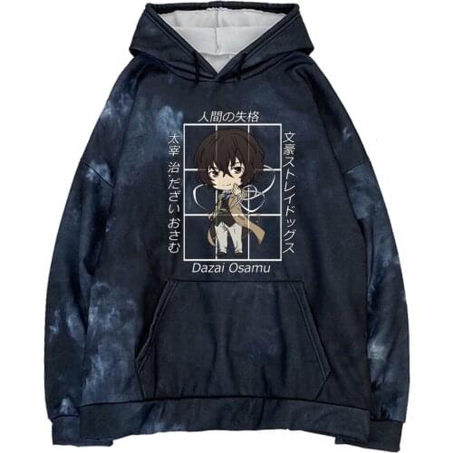 Bungo Stray Dogs Truien Tops Lange Mouwen Women Hoodie Mannelijke Doek Tie Dye Street Style