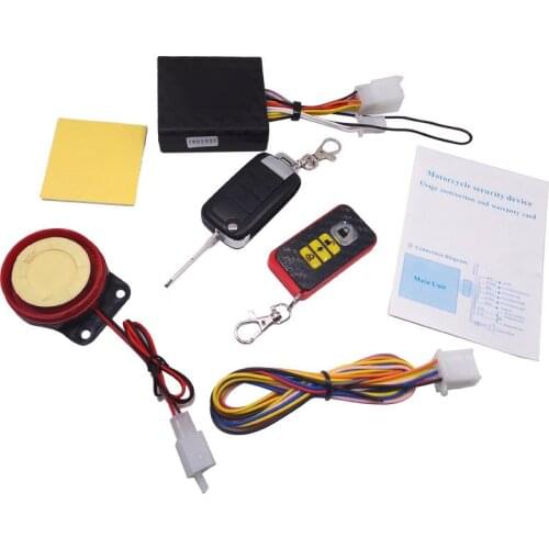 Motorcycle Dual Remote Control Alarms Motorbike Security Alarm System DC 12V Bike Moto Motor Scooter Anti-theft Protection Alarm