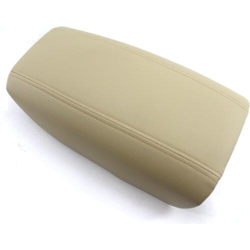 Car Center Console Armrest Cover w/ Base Plate for Volvo S80 99-06 Beige