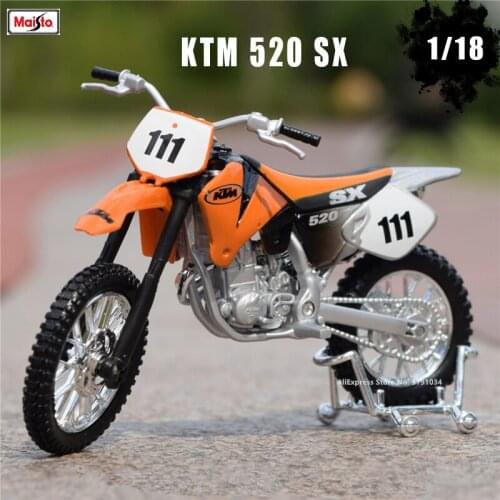 Maisto 1:18 Hot New Products KTM 520 SX RC 390 690 DUKE original authorized simulation alloy motorcycle model toy car Collecting