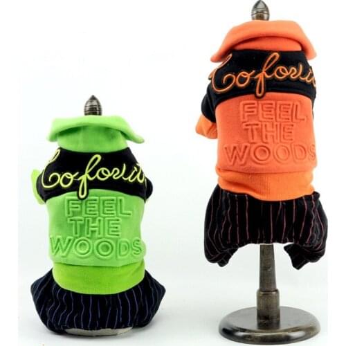 Cute Dog Clothes Hoodies Dog Overalls Winter Warm Pet Clothes Puppy Chihuahua Clothes Shih tzu Dog Jumpsuit XS-XXL Free Shipping