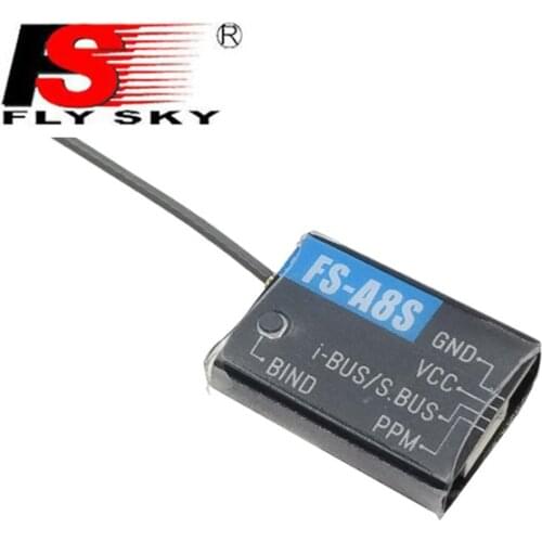 In Stock Flysky FS-A8S 2.4G 8CH Mini Receiver with PPM i-BUS SBUS For RC Qaudcopter FPV Racing Drone Compatible FS i6 FS i6S