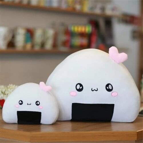 Mini Rice Ball Pillow Kawaii Soft Japanese Sushi Cushion Stuffed Plush Toy Cute Ball The Second Element Dumpling Doll Cute Plush
