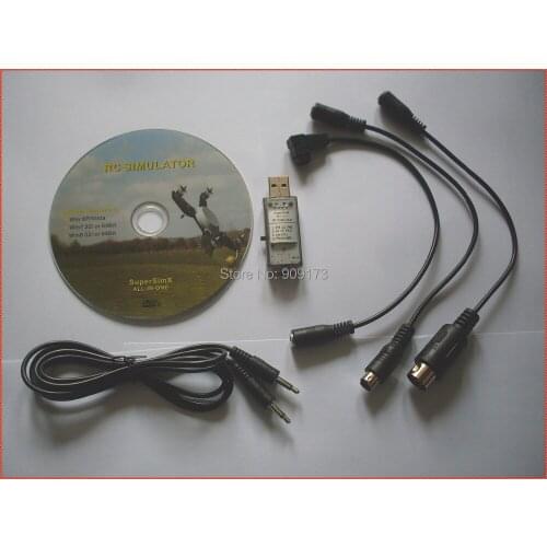 Newest 20 in 1 USB Simulator Cable For RC Realflight G6.5/G5.5 G5 G4.5 Phoenix,12in1 simulator upgraded,better than 16 in 1