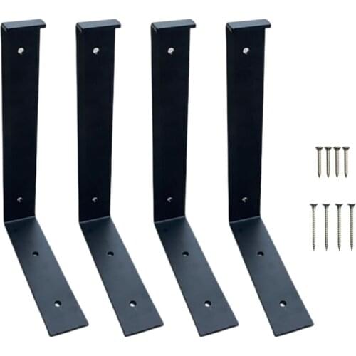 Support Fram Tripod Shelf Wall Hanging Home Kitchen L Shaped Wrought Iron Triangle Bracket